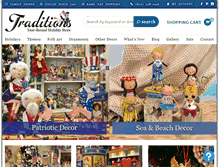 Tablet Screenshot of christmastraditions.com